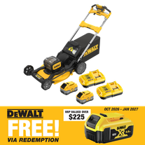 DEWALT Lawn Mower 21in/530mm Self Propelled 36V (2x 18V) 8Ah