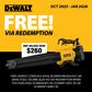 DeWalt Lawn Mower 21in/530mm Self Propelled 36V (2x 18V) 8Ah