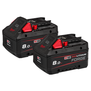 Milwaukee M18 REDLITHIUM FORGE Battery 18V 8Ah 2pk