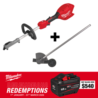 Milwaukee M18 FUEL QUIK-LOK Power Head 18V - Bare Tool + Edger Attachment
