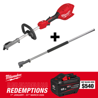 Milwaukee M18 FUEL QUIK-LOK Power Head 18V - Bare Tool + Attachment Extension