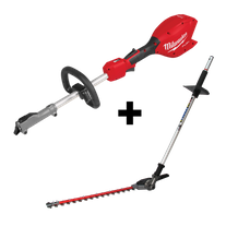 Milwaukee M18 FUEL QUIK-LOK Power Head 18V -Bare Tool + Hedge Trimmer Attachment