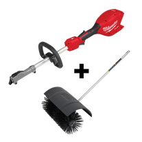 Milwaukee M18 FUEL QUIK-LOK Power Head 18V -Bare Tool + Bristle Brush Attachment