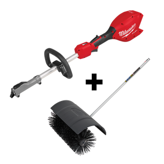 Milwaukee M18 FUEL QUIK-LOK Power Head 18V -Bare Tool + Bristle Brush Attachment