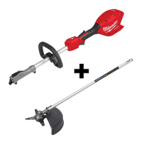 Milwaukee M18 FUEL QUIK-LOK Power Head 18V - Bare Tool + Brush Cutter Attachment