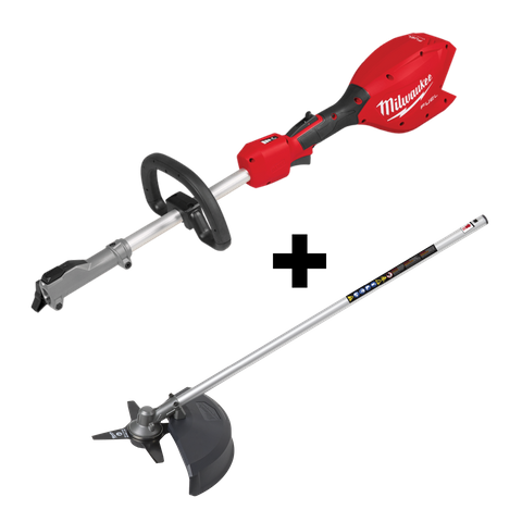 Milwaukee M18 FUEL QUIK-LOK Power Head 18V - Bare Tool + Brush Cutter Attachment
