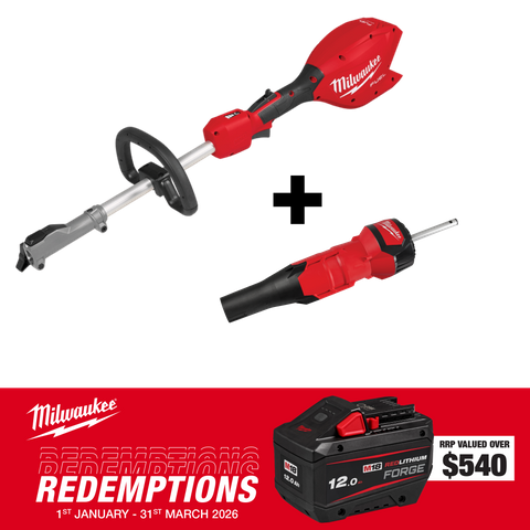 Milwaukee M18 FUEL QUIK-LOK Power Head 18V - Bare Tool + Blower Attachment