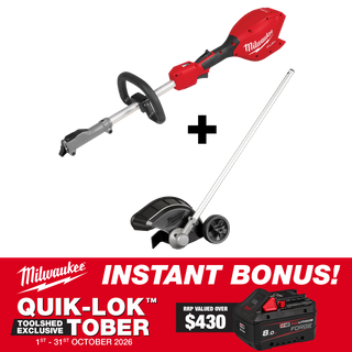 Milwaukee M18 FUEL QUIK-LOK Power Head + Bed Redefiner Attachment with BONUS