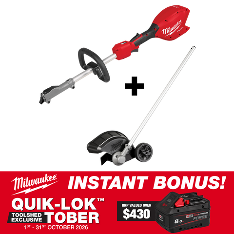 Milwaukee M18 FUEL QUIK-LOK Power Head + Bed Redefiner Attachment with BONUS