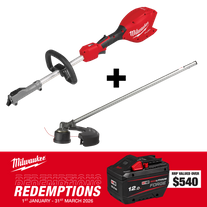 Milwaukee M18 FUEL QUIK-LOK Power Head 18V - Bare Tool + Line Trimmer Attachment