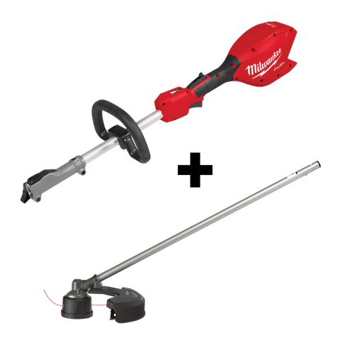 Milwaukee M18 FUEL QUIK-LOK Power Head 18V - Bare Tool + Line Trimmer Attachment