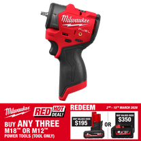 Milwaukee M12 FUEL Cordless Impact Wrench Sub-Compact 1/4in 12V - Bare Tool