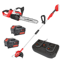 XHD Lithium Cordless Chainsaw and Line Trimmer 36V 2x 5Ah Kit