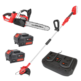 XHD Lithium Cordless Chainsaw and Line Trimmer 36V 2x 5Ah Kit