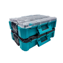 Makita MAKTRAK Medium Toolbox & Deep Medium Organiser Set