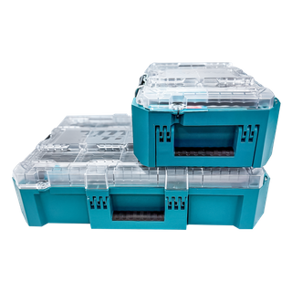 Makita MAKTRAK Deep Medium Organiser & Deep Compact Organiser Set