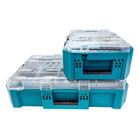 Makita MAKTRAK Deep Medium Organiser & Deep Compact Organiser Set