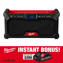Milwaukee M18 Jobsite Radio 18V - Bare Tool with BONUS M18HB3