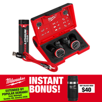 Milwaukee REDLITHIUM USB Bluetooth In-Ear Headphones 3.0Ah with BONUS