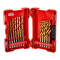 Milwaukee SHOCKWAVE RED HELIX Drill Bit Set Titanium 19pc with BONUS
