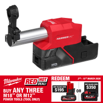 Milwaukee M18 FUEL Rotary Hammer Drill 16mm Dust Extractor