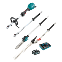 Makita XGT Multi-Function Outdoor Power Head Brushless 3pc Kit 40V 4Ah