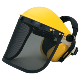 ToolShed Face Shield Wire Mesh with Earmuffs Grade 5