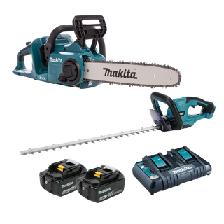 Makita LXT Cordless Chainsaw and Hedge Trimmer 36V/18V Kit