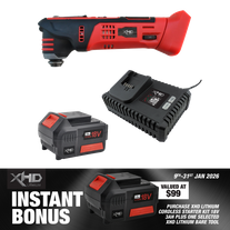 XHD Lithium Starter Kit 18V 3Ah with Multi Function Tool 18V