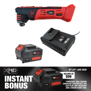 XHD Lithium Starter Kit 18V 3Ah with Multi Function Tool 18V