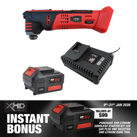 XHD Lithium Starter Kit 18V 3Ah with Multi Function Tool 18V