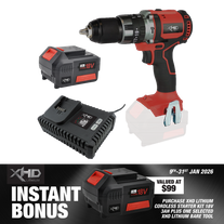 XHD Lithium Starter Kit 18V 3Ah with Hammer Drill 70Nm 18V