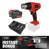 XHD Lithium Starter Kit 18V 3Ah with Heat Gun 18V