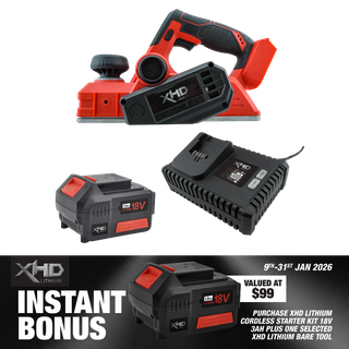 XHD Lithium Starter Kit 18V 3Ah with Planer 18V