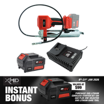 XHD Lithium Starter Kit 18V 3Ah with Grease Gun 18V