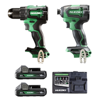 HiKOKI Cordless Impact Drill & Impact Driver Brushless 18V 2Ah
