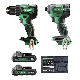 HiKOKI Cordless Impact Drill & Impact Driver Brushless 18V 2Ah