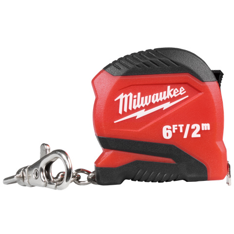 Milwaukee Compact Keychain Tape Measure 2M