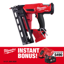 Milwaukee M18 FUEL Cordless Finish Nailer 16Ga 18V - Bare Tool with BONUS