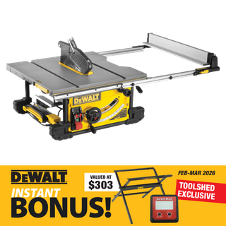 DEWALT Table Saw Heavy Duty 254mm 2000W with Bonus Stand and Bevel Box