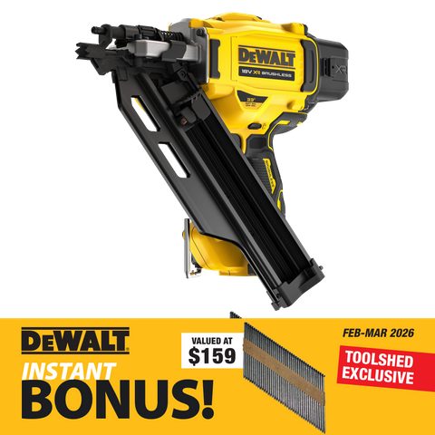 DEWALT Cordless Framing Nailer with Bonus Pack of Galv Framing Nails