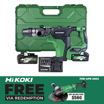 HiKOKI Cordless Rotary Hammer Drill Brushless SDS MAX 36v 2.5Ah
