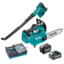 Makita XGT Cordless Chainsaw & Blower 40V Kit