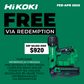 HiKOKI Cordless Brushless Framing Nailer Gasless & 125mm CIrcular Saw 18v Kit