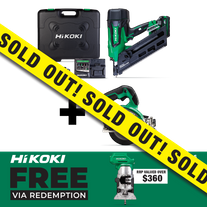 HiKOKI Cordless Brushless Metal Connector Nailer & 125mm Circ Saw Kit