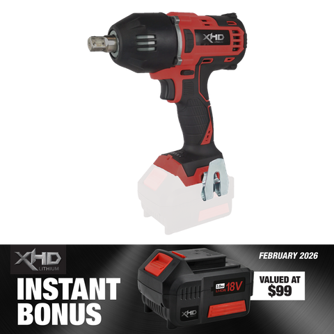 XHD Lithium Impact Wrench 1/2in 400Nm with 3Ah Battery 18V