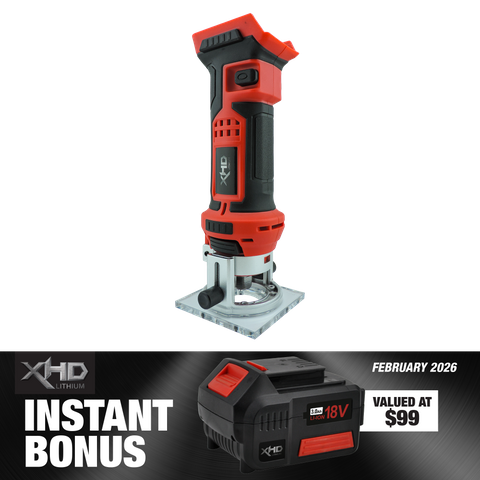 XHD Lithium Router Trimmer with 3Ah Battery 18V