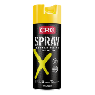 CRC Spray Marker Paint Fluro Yellow 400ml