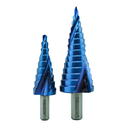 TRUXON Nano-Coated Cobalt Spiral Step Drill 4-20mm
