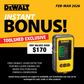 DEWALT Red Laser Level Cross Line and Plumb Dot with Detector